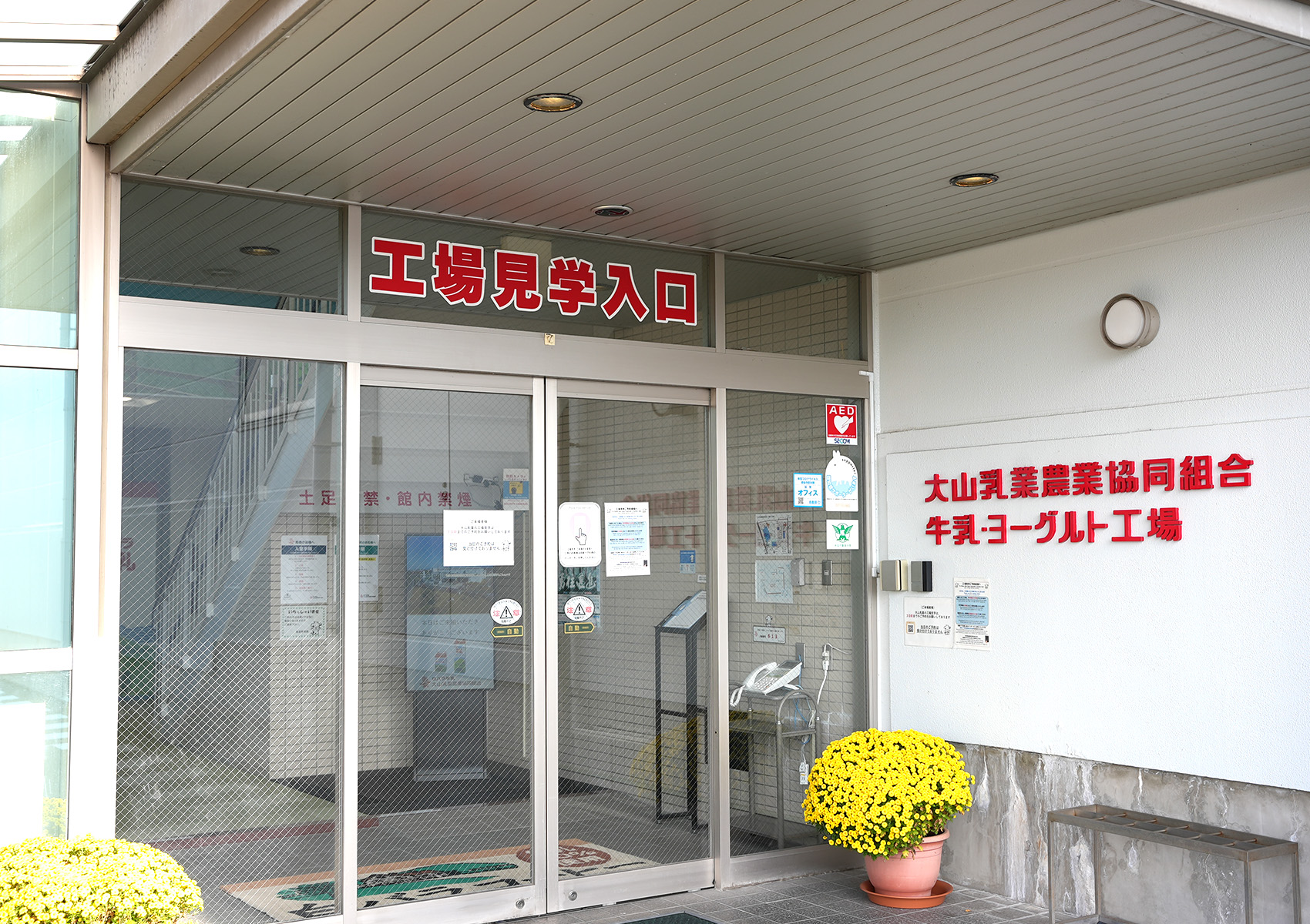 大山乳業農業協同組合 牛乳・ヨーグルト工場 白バラ牛乳 鳥取県琴浦町